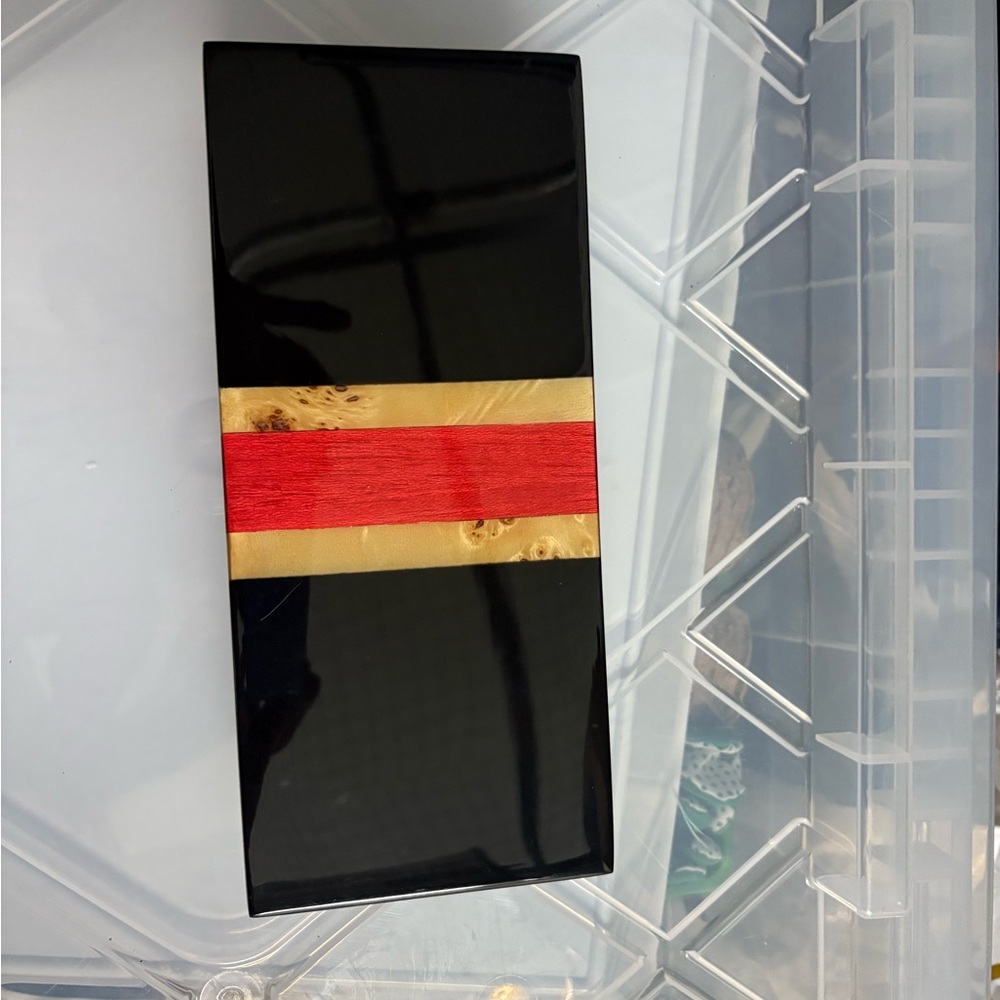 Black and Red Lacquer Pencil Box